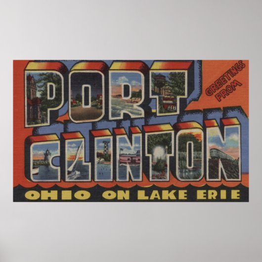Port Clinton, Ohio - Lake Erie Poster (Voorkant)