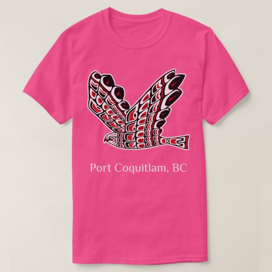 Port Coquitlam Redailed Hawk Native Bird of Prey A T-shirt (Design voorkant)