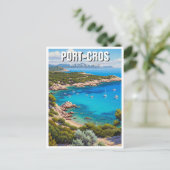Port-Cros National Park France Travel Briefkaart (Staand voorkant)
