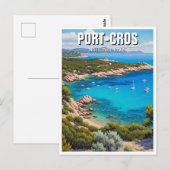 Port-Cros National Park France Travel Briefkaart (Voorkant / Achterkant)