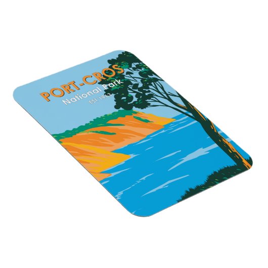 Port - Cros National Park Frankrijk Magneet (Rechterzijde)