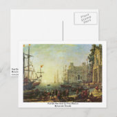 Port De Mer Avec La Villa Médicis Briefkaart (Voorkant / Achterkant)