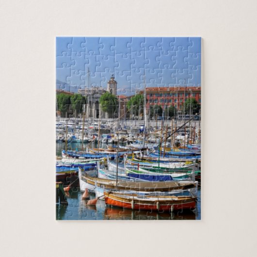 Port de Nice in Frankrijk Legpuzzel (Verticaal)