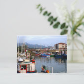 Port de pêche Basque Briefkaart (Staand voorkant)