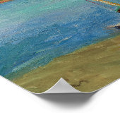 Port de peche, Vue de Fontarabie depuis Hendaye Poster (Hoek)