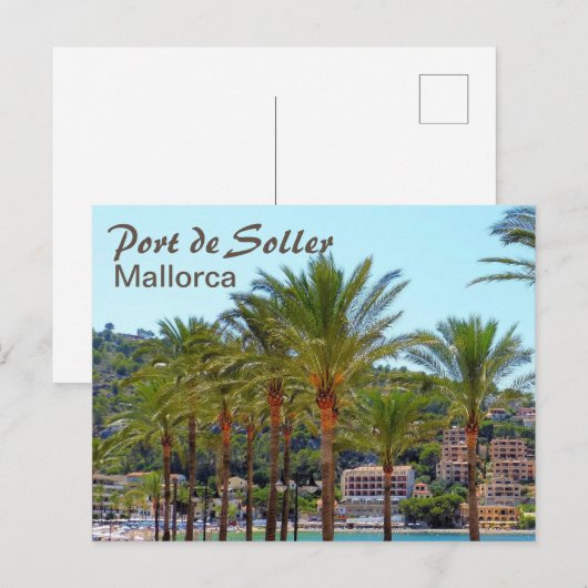 Port de Soller Mallorca Briefkaart (Voorkant / Achterkant)