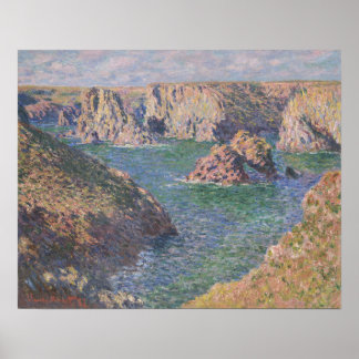 Port-Domois, Belle-Isle (1887) van Claude Monet Poster