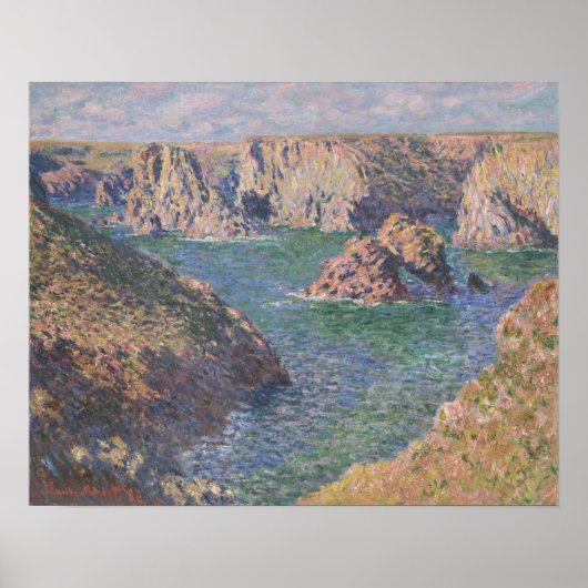 Port-Domois, Belle-Isle (1887) van Claude Monet Poster (Voorkant)
