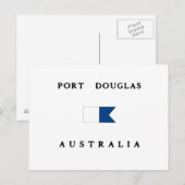 Port Douglas Australia Alpha Dive Flag Briefkaart (Voorkant / Achterkant)