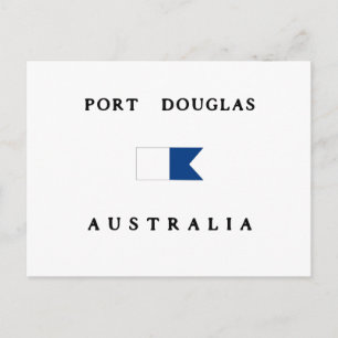 Port Douglas Australia Alpha Dive Flag Briefkaart