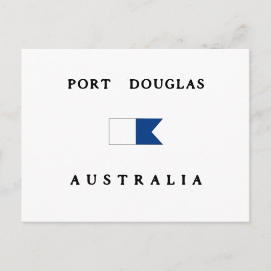 Port Douglas Australia Alpha Dive Flag Briefkaart (Voorkant)