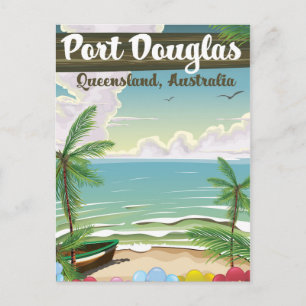 Port Douglas Australië vintage reisposter Briefkaart