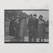 Port du masque pendant la Grippe espagnole 1918 Briefkaart (Voorkant)