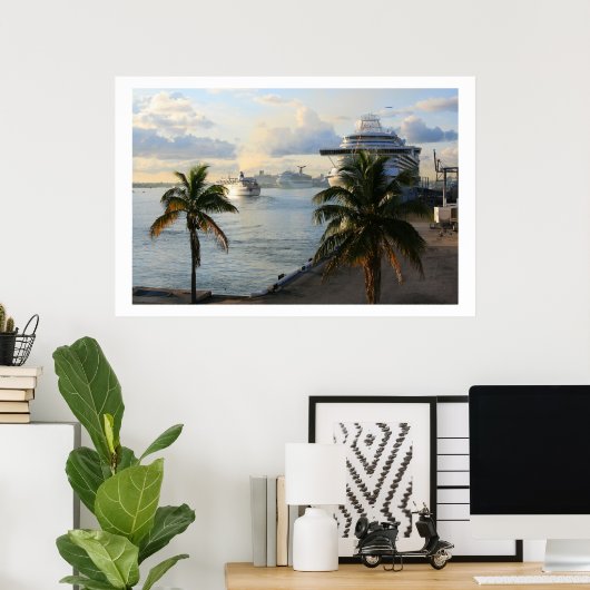 Port Everglades Poster (Thuiskantoor)