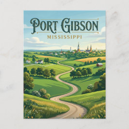 Port Gibson Mississippi Briefkaart