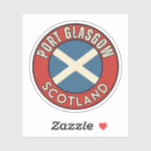 Port Glasgow, Schotland Sticker (Vel)