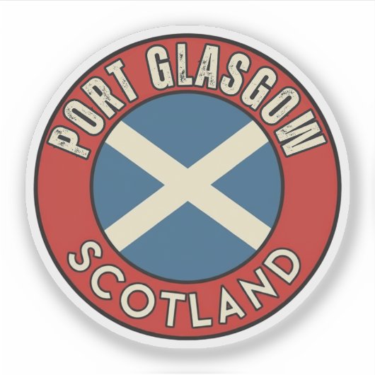 Port Glasgow, Schotland Sticker (Voorkant)