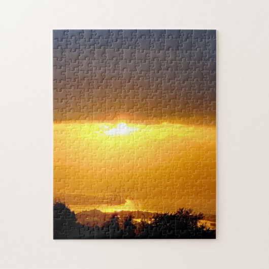 Port Glasgow Sunset Puzzel (Verticaal)