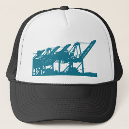 Port Harbror Cranes in Blue Pet