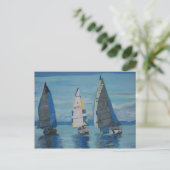 Port Hardy Sailing Regatta Briefkaart (Staand voorkant)
