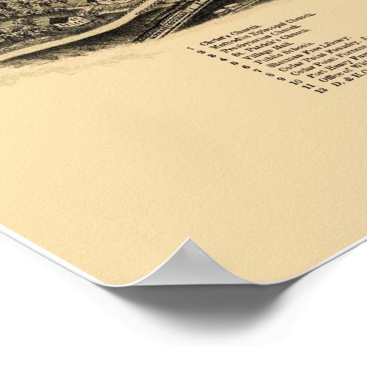 Port Henry, NY Panoramic Map - 1889 Poster (Hoek)