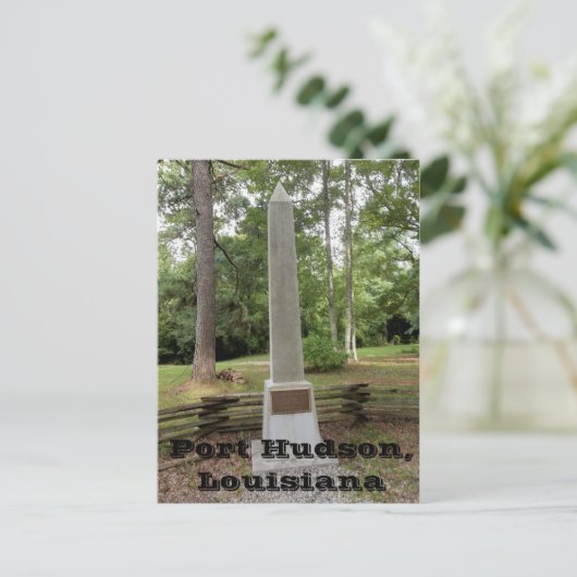 Port Hudson Battlefield Monument Briefkaart (Staand voorkant)
