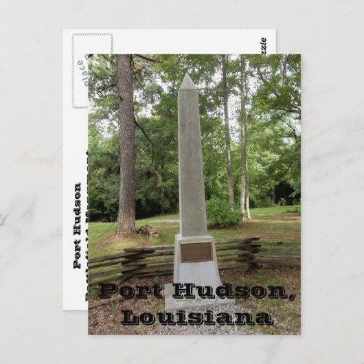 Port Hudson Battlefield Monument Briefkaart (Voorkant / Achterkant)