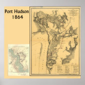 Port Hudson Maps Poster (Voorkant)