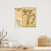 Port Hudson Maps Poster (Keuken)