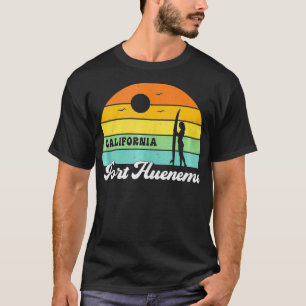 Port Hueneme Beach California Retro Surfin T-shirt