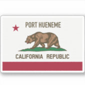 Port Hueneme CA Sticker (Voorkant)