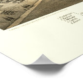 Port Huron, MI Panoramic Map - 1867 Poster (Hoek)