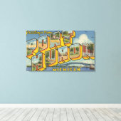 Port Huron, Michigan - Large Letter Scenes 2 Canvas Afdruk (Insitu (Houten vloer))