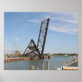 Port Huron Train Bridge Poster (Voorkant)