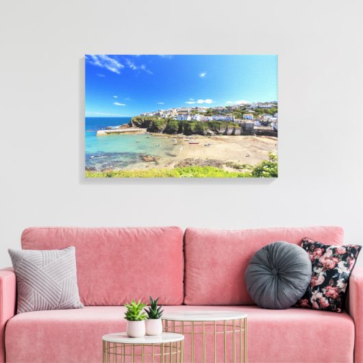 Port Isaac Canvas Afdruk (Insitu (Woonkamer))