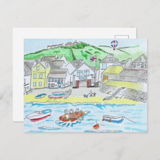 Port Isaac, Cornwall Briefkaart (Voorkant / Achterkant)