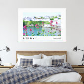 Port Isaac, Cornwall Canvas Afdruk (Insitu (Slaapkamer))