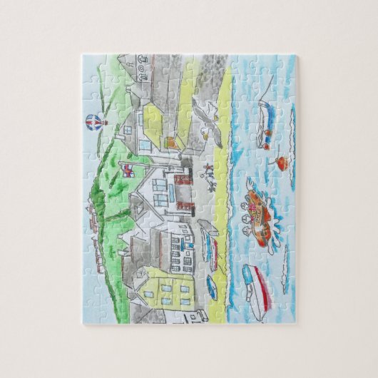 Port Isaac, Cornwall, England Jigzaag Puzzle Legpuzzel (Verticaal)
