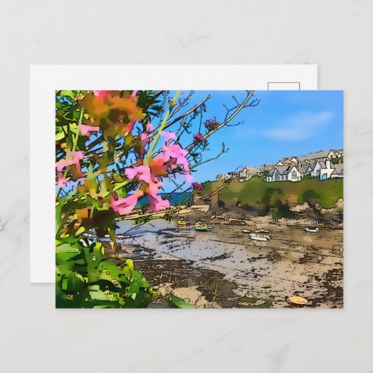 Port Isaac Cornwall Harbor Fisherman's Friends Briefkaart (Voorkant / Achterkant)