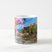 Port Isaac Cornwall Harbor Fisherman's Friends Koffiemok (Center)