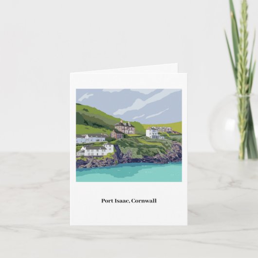 Port Isaac Notecard - met aanpasbare tekst Kaart (Voorkant)