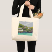 Port Isaac - Port Wen Grote Tote Bag (Voorkant (product))