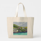Port Isaac - Port Wen Grote Tote Bag (Achterkant)