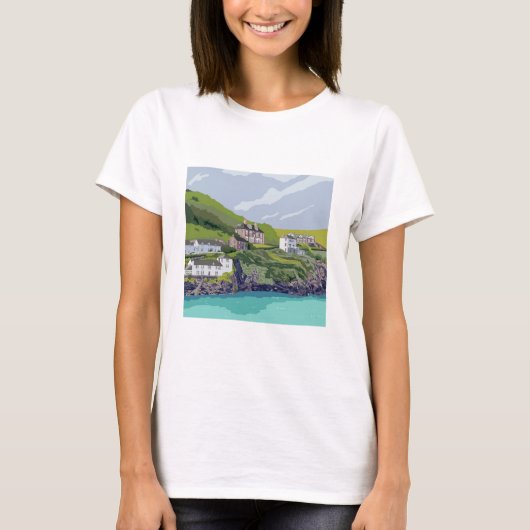 Port Isaac - Port Wen T-shirt (Voorkant)