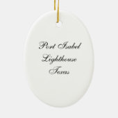 Port Isabel Lighthouse Keramisch Ornament (Achterkant)