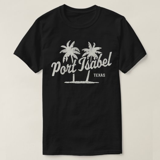 Port Isabel Teas  70s Palm Trees Grafisch T-shirt (Design voorkant)