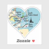 Port Isabel TX  Map Sticker (Vel)