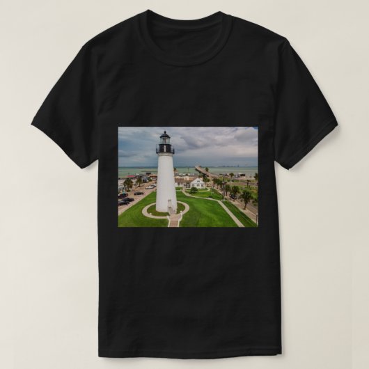 Port Isabel, TX Vuurtoren Lang T-shirt (Design voorkant)