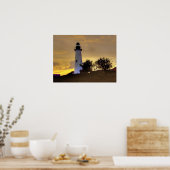 Port Isabel, vuurtoren van Texas Poster (Keuken)