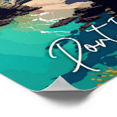 Port Issac Engeland vintage reisillustratie Poster (Hoek)